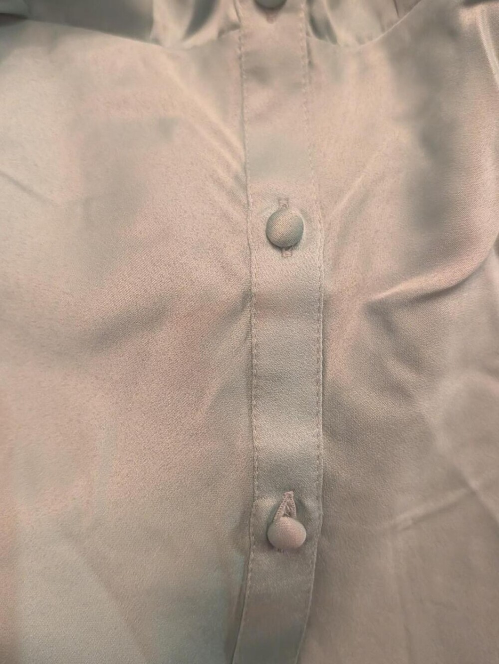 Women's Asos Green Button-Front Satin Dress Size 6 - Picture 7 of 7